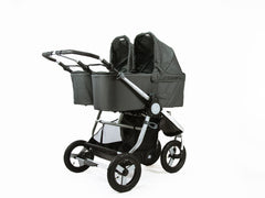 Bumbleride Indie Twin Bassinet On Indie Twin Stroller - Dawn Grey Global