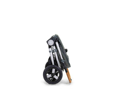2020 Bumbleride Era City Stroller in Dawn Grey - Folded Stowed Upright