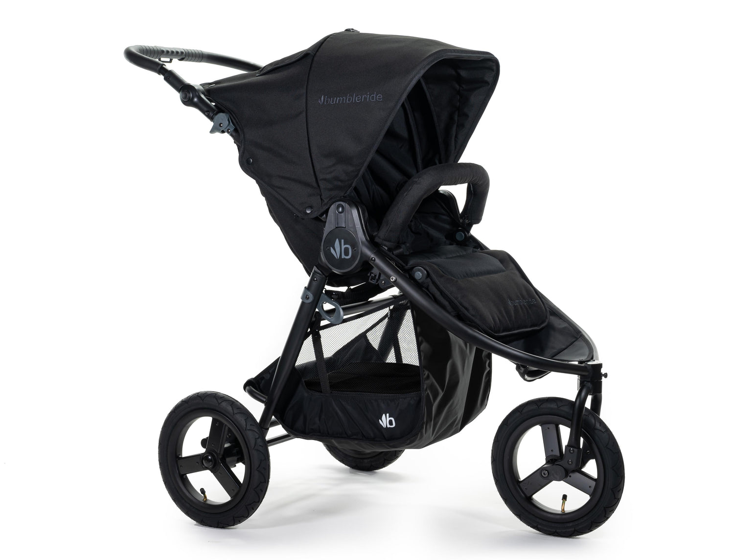 2020 Bumbleride Indie All Terrain Stroller in Matte Black - Front