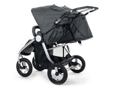 2020 Bumbleride Indie Twin Double Stroller in Dawn Grey - Back View - United Kingdom