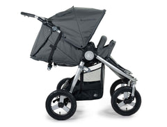 2020 Bumbleride Indie Twin Double Stroller in Dawn Grey - Infant Mode - UK